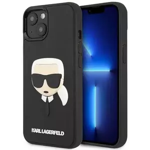 Tok Karl Lagerfeld KLHCP14MKH3DBK iPhone 14 Plus 6, 7" black hardcase 3D Rubber Karl`s Head (KLHCP14MKH3DBK) kép