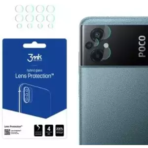 TEMPERED KIJELZŐVÉDŐ FÓLIA 3MK Lens Protect Xiaomi Poco M5 Camera lens protection 4 pcs kép