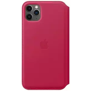 Tok Apple MY1N2ZM/A iPhone 11 Pro Max raspberry Leather Book case (MY1N2ZM/A) kép