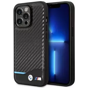 Tok Case BMW BMHCP14X22NBCK iPhone 14 Pro Max 6, 7" black Leather Carbon (BMHCP14X22NBCK) kép