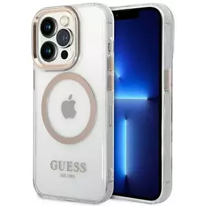 Tok Guess GUHMP14XHTRMD iPhone 14 Pro Max 6, 7" gold hard case Metal Outline Magsafe (GUHMP14XHTRMD) kép