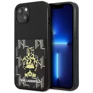 Tok Karl Lagerfeld KLHCP13MCANCNK iPhone 13 6, 1" hardcase black Karlimals Cardslot (KLHCP13MCANCNK) kép