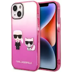 Tok Karl Lagerfeld KLHCP14MTGKCP iPhone 14 Plus 6, 7" hardcase pink Gradient Ikonik Karl & Choupette (KLHCP14MTGKCP) kép