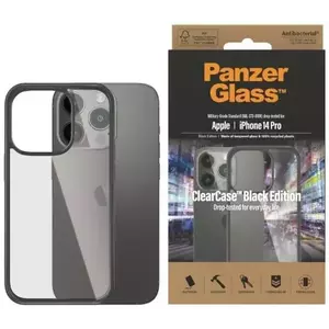 Tok PanzerGlass ClearCase iPhone 14 Pro 6.1" Antibacterial black 0406 (0406) kép