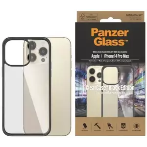 Tok PanzerGlass ClearCase iPhone 14 Pro Max 6, 7" Antibacterial black 0408 (0408) kép