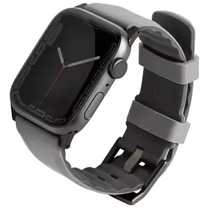 Óraszíj UNIQ strap Linus Apple Watch Series 4/5/6/7/8/SE/SE2 38/40/41mm. Airosoft Silicone chalk grey (UNIQ-41MM-LINUSGRY) kép