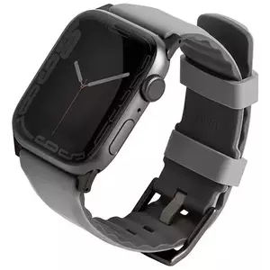 Óraszíj UNIQ strap Linus Apple Watch Series 4/5/6/7/8/SE/SE2/Ultra 42/44/45mm. Airosoft Silicone chalk grey (UNIQ-45MM-LINUSGRY) kép