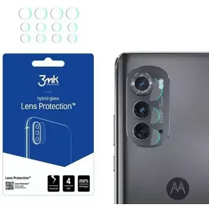 TEMPERED KIJELZŐVÉDŐ FÓLIA 3MK Lens Protect Motorola Edge 2022 Camera lens protection 4 pcs kép