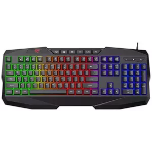 Játék billentyűzet Havit KB878L Gaming Keyboard RGB (black) kép