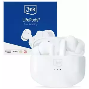 Fejhallgató 3MK LifePods wireless bluetooth headphones with ANC white kép