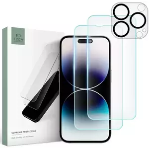 TEMPERED KIJELZŐVÉDŐ FÓLIA TECH-PROTECT SUPREME SET IPHONE 14 PRO MAX CLEAR (9490713929728) kép