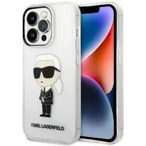 Tok Karl Lagerfeld iPhone 14 Pro 6, 1" transparent hardcase IML NFT Ikonik (KLHCP14LHNIKTCT) kép