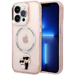 Tok Karl Lagerfeld iPhone 14 Pro 6, 1" hardcase pink IML NFT Karl&Choupette Magsafe (KLHMP14LHNKCIP) kép