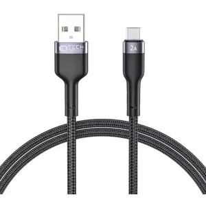Kábel TECH-PROTECT ULTRABOOST MICRO-USB CABLE 2.4A 100CM BLACK (9490713928950) kép
