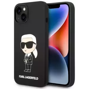 Tok Karl Lagerfeld iPhone 14 Plus 6, 7" hardcase black Silicone Ikonik (KLHCP14MSNIKBCK) kép