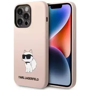 Tok Karl Lagerfeld iPhone 14 Pro Max 6, 7" hardcase pink Silicone Choupette (KLHCP14XSNCHBCP) kép