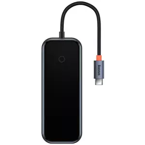 USB Hub Baseus AcmeJoy series Hub 5in1 USB-C to 2xUSB 3.0 + USB 2.0 + USB-C PD + HDMI (dark grey) kép