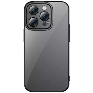 Tok Baseus Glitter Transparent Case and Tempered Glass set for iPhone 14 Pro Max (black) kép