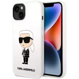 Tok Karl Lagerfeld iPhone 14 Plus 6, 7" hardcase white Silicone Ikonik (KLHCP14MSNIKBCH) kép