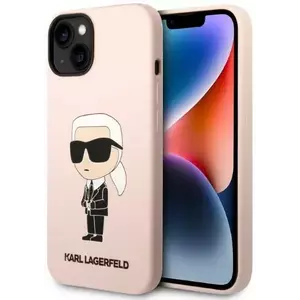 Tok Karl Lagerfeld iPhone 14 Plus 6, 7" hardcase pink Silicone Ikonik (KLHCP14MSNIKBCP) kép