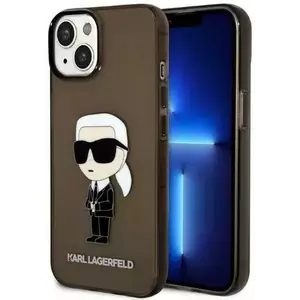 Tok Karl Lagerfeld iPhone 14 6, 1" black hardcase Ikonik Karl Lagerfeld (KLHCP14SHNIKTCK) kép