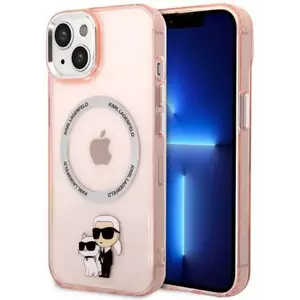 Tok Karl Lagerfeld iPhone 14 Plus 6, 7" hardcase pink Iconic Karl&Choupette Magsafe (KLHMP14MHNKCIP) kép