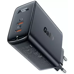 Töltő Wall charger Acefast A29 PD50W GAN 2x USB-C 50W (black) kép
