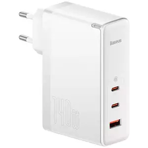 Töltő Baseus GaN5 Pro wall charger 2xUSB-C + USB, 140W (white) kép