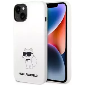 Tok Karl Lagerfeld iPhone 14 Plus 6, 7" hardcase white Silicone Choupette MagSafe (KLHMP14MSNCHBCH) kép
