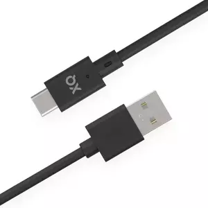 Kábel XQISIT NP Charge & Sync USB-C to USB-A 2.0 150cm black (50837) kép