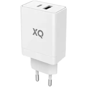 Töltő XQISIT NP Travel Charger Dual USB-C&A PD30W white (50861) kép