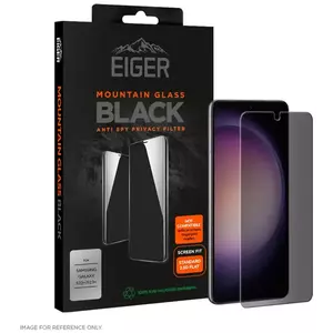 TEMPERED KIJELZŐVÉDŐ FÓLIA Eiger Mountain Black Privacy 2.5D Screen Protector for Samsung Galaxy S22+ / S23+ in Black (EGMSP00240) kép