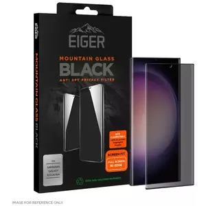 TEMPERED KIJELZŐVÉDŐ FÓLIA Eiger Mountain Black Privacy 3D Screen Protector Samsung Galaxy S23 Ultra in Black (EGMSP00241) kép