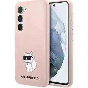 Tok Karl Lagerfeld Samsung Galaxy S23+ hardcase pink Silicone Choupette (KLHCS23MSNCHBCP) kép