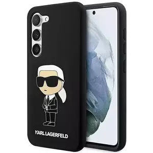 Tok Karl Lagerfeld Samsung Galaxy S23 hardcase black Silicone Ikonik (KLHCS23SSNIKBCK) kép