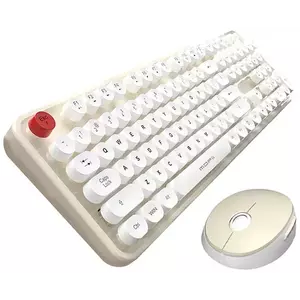 Billentyűzet Wireless keyboard + mouse set MOFII Sweet 2.4G (White-Beige) (6950125750547) kép