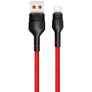 Kábel USB to USB-C cable XO NB55 5A, 1m (red) (6920680899760) kép