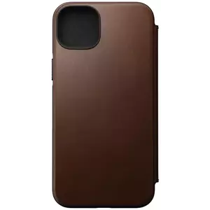 Tok Nomad Leather MagSafe Folio, brown - iPhone 14 Plus (NM01284185) kép