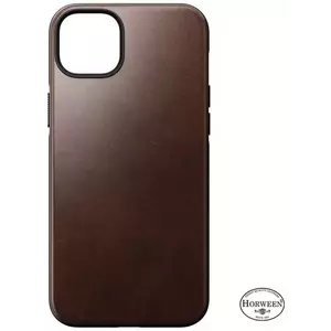 Tok Nomad Modern Leather MagSafe Case, brown - iPhone 14 Plus (NM01279785) kép