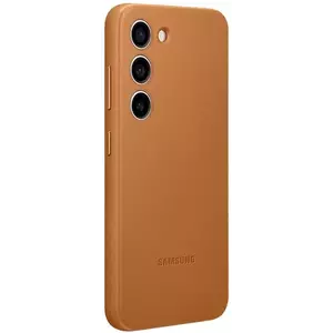 Tok Samsung Galaxy S23 camel Leather Cover (EF-VS911LAEGWW) kép