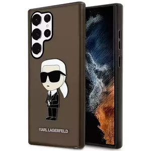 Tok Karl Lagerfeld Samsung Galaxy S23 Ultra black hardcase Ikonik Karl Lagerfeld (KLHCS23LHNIKTCK) kép