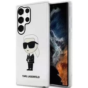 Tok Karl Lagerfeld Samsung Galaxy S23 Ultra transparent hardcase Ikonik Karl Lagerfeld (KLHCS23LHNIKTCT) kép