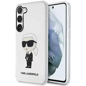 Tok Karl Lagerfeld Samsung Galaxy S23+ transparent hardcase Ikonik Karl Lagerfeld (KLHCS23MHNIKTCT) kép
