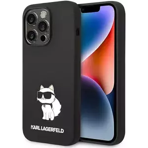 Tok Karl Lagerfeld iPhone 14 Pro Max 6, 7" hardcase black Silicone Choupette MagSafe (KLHMP14XSNCHBCK) kép