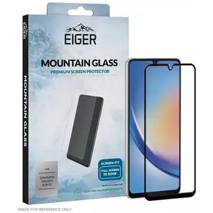 TEMPERED KIJELZŐVÉDŐ FÓLIA Eiger Mountain Glass Screen Protector 3D for Samsung Galaxy A34 5G in Clear / Black (EGSP00881) kép
