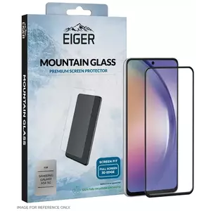TEMPERED KIJELZŐVÉDŐ FÓLIA Eiger Mountain Glass 3D Screen Protector for Samsung Galaxy A54 5G in Clear/ Black (EGSP00878) kép