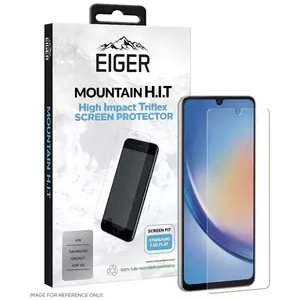 TEMPERED KIJELZŐVÉDŐ FÓLIA Eiger Mountain H.I.T Screen Protector (1 Pack) for Samsung Galaxy A34 5G in Clear / Transparent (EGSP00885) kép