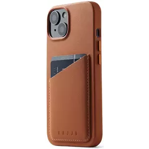 Tok Mujjo Full Leather MagSafe Wallet Case for iPhone 14 - Tan (MUJJO-CL-031-TN) kép