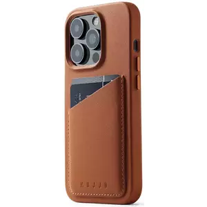 Tok Mujjo Full Leather MagSafe Wallet Case for iPhone 14 Pro - Tan (MUJJO-CL-033-TN) kép