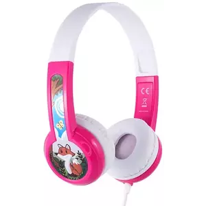 Fejhallgató Wired headphones for kids Buddyphones DiscoverFun, Pink (630282193048) kép